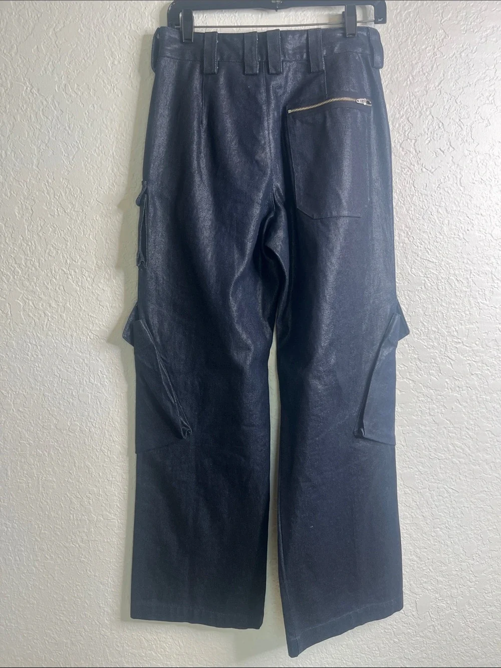 NWOT With Jean Rain Cargo Pants in Wax Blue Sz XS